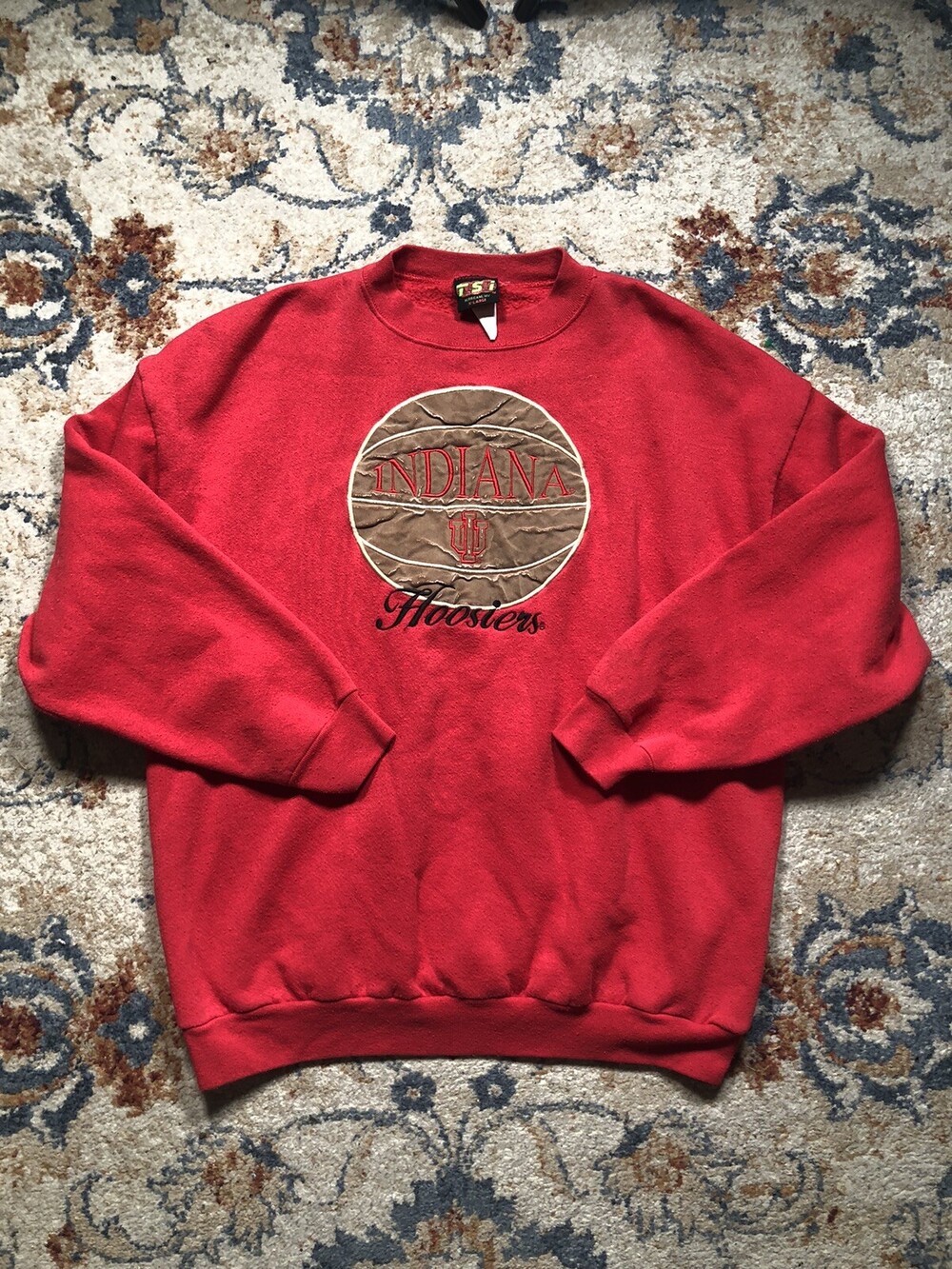 Vintage 1990’s University Of Indiana Hoosiers Sweatshirt Large Red TSI